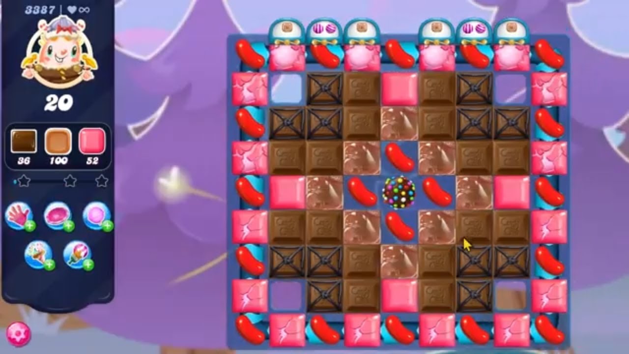 Candy Crush Saga LEVEL 3387 NO BOOSTERS new version