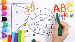 Alphabet learning essential for children | Write dotted lines from A to Z | Learn Alphabet G