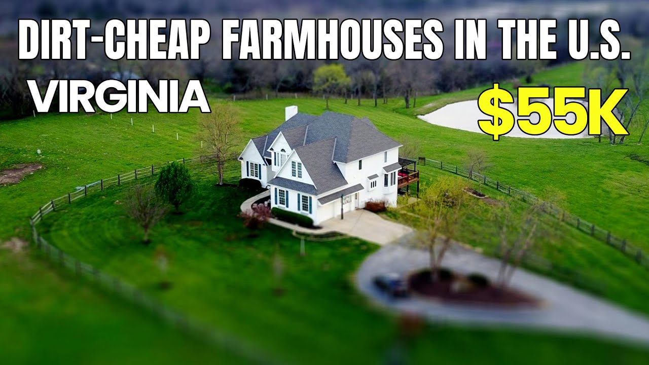 5 DIRT-CHEAP VIRGINIA FARMHOUSES You Won’t Believe These Prices!. (58k)