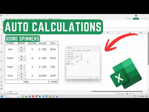 Excel Spin Button Tutorial (Build Interactive Calculations)