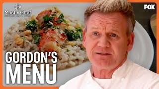 Gordon Demonstrates How To Cook The Hell's Kitchen Menu | Masterchef
