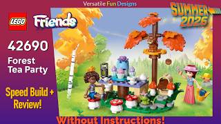 🍂🍵 NEW LEGO Friends Forest Tea Party 42690 - Speed Build & Review Without Instructions!