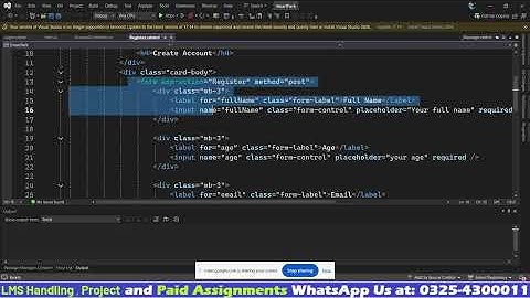 ASP.NET Core Final Viva Class 2