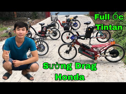 Video Review Chiếc Xe Đạp Điện Độ Gác Lên Sườn Drag Honda Độ... - youtube