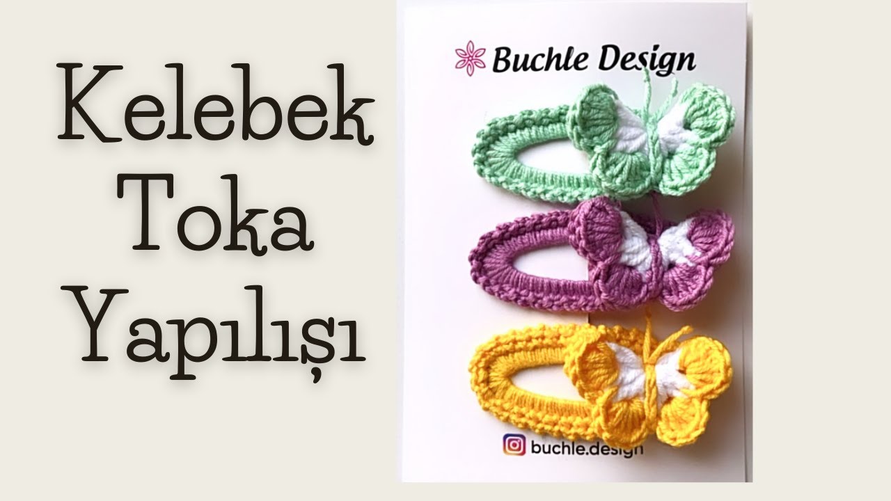 80 #Kelebek Toka Yapılışı #butterfly#kelebek#crochethair#
