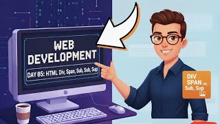 Day-05||Web development||HTML Div and span||Sub and sup script||Full stack Web development 