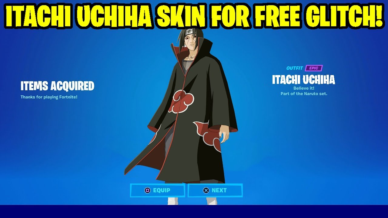 How To Get Itachi Uchiha Skin In Fortnite! YouTube