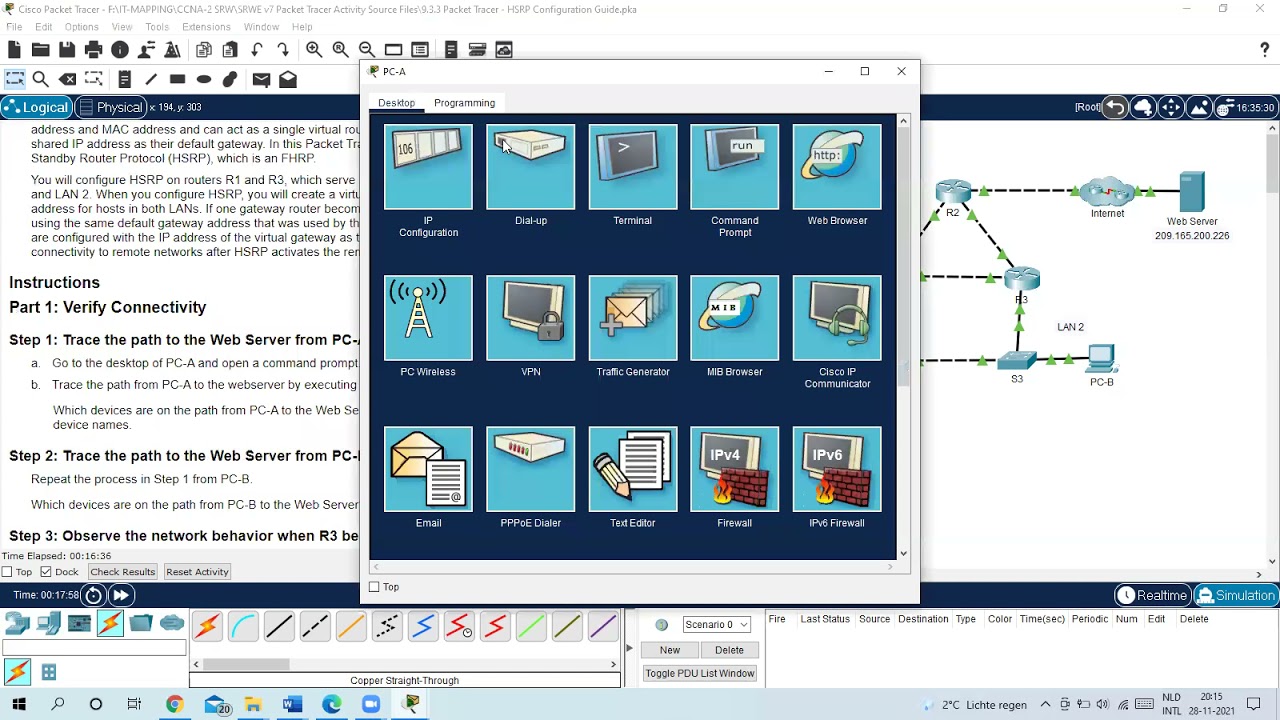 CCNAv7   SRW   Packet Tracer 9 3 3 HSRP Configuration Guide   Part 1