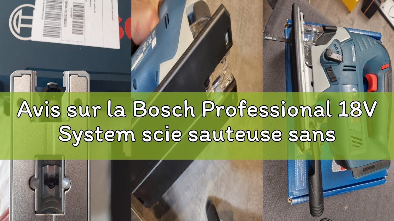 Avis sur la Bosch Professional 18V System scie sauteuse sans-fil GST 18V-125 B (avec poignée étrier,
