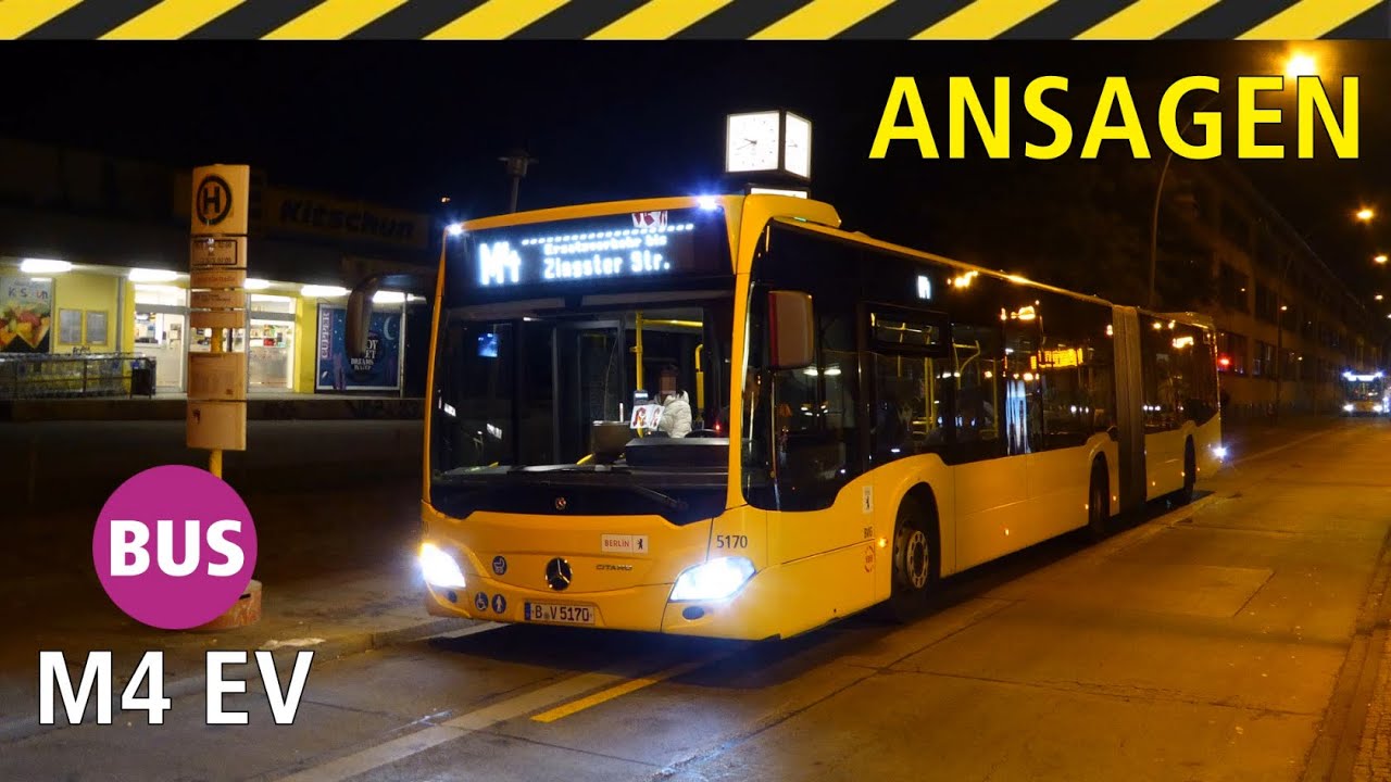 [BVG] Ansagen des M4-Ersatzverkehrs Sulzfelder Str. - Falkenberg