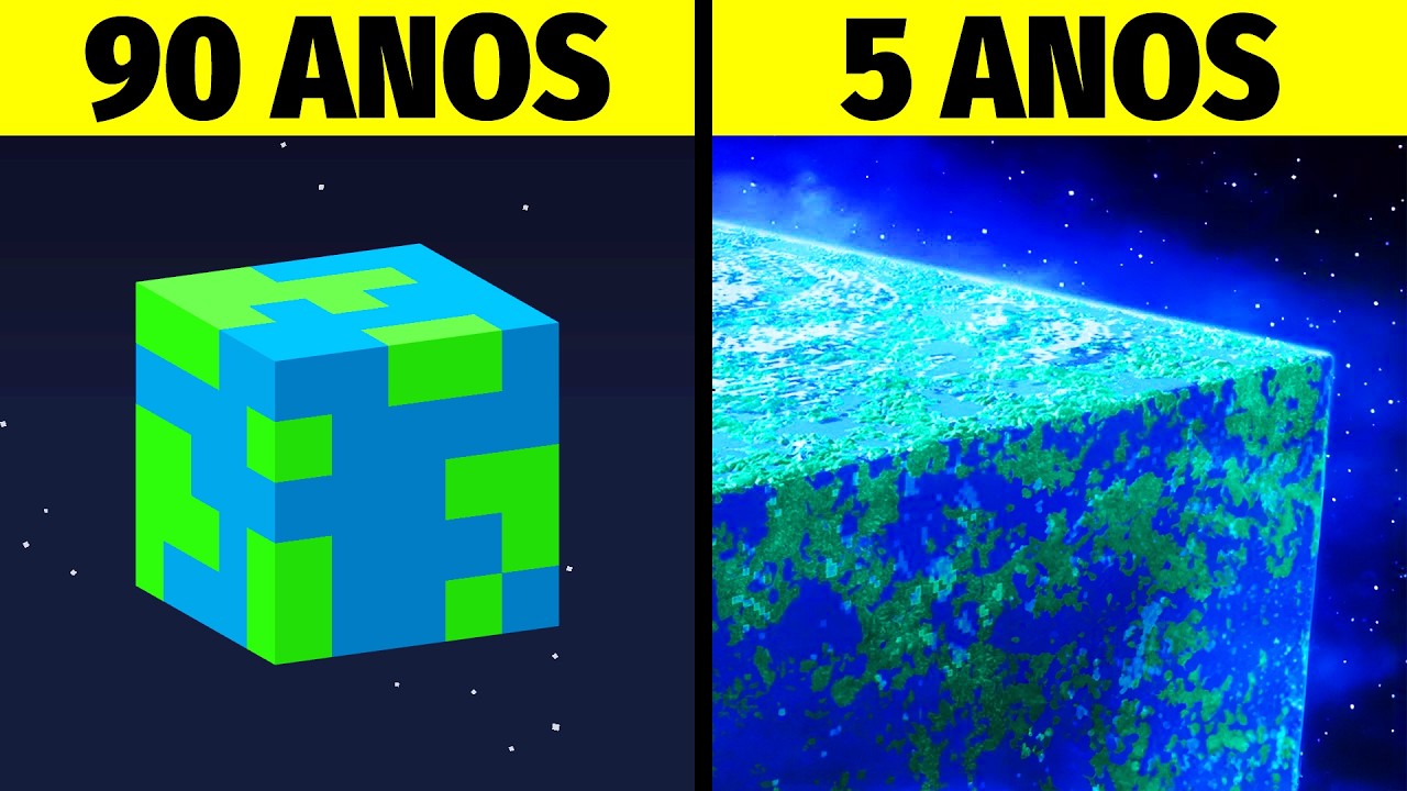 Minecraft Shorts em DIFERENTES ANOS