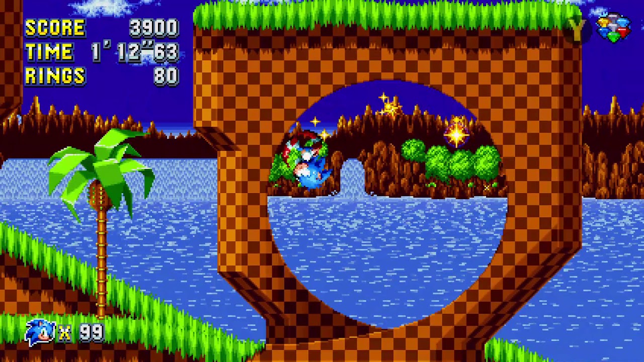 Taison Sonic In Sonic Mania Plus (Ft. Green Hill Zone Act 1 Generations And Homing Attack)