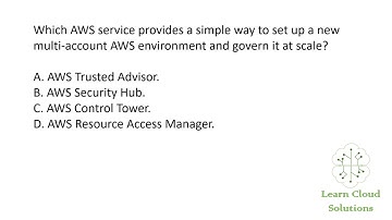 AWS Cloud Practitioner Exam Question - Setting Up Multi-Account AWS Environment