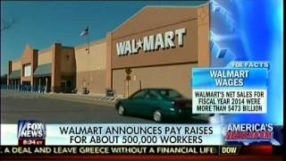 Walmart Announces Pay Raises For About 500,000 Workers - Stuart Varney - America's Newsroom