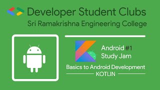 🔴 LIVE | Android Study Jams #1 | DSC SREC