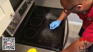 1 Minute With DWES Enterprise| Silent Timelapse | Glass Stove Top Cleaning | #DWES4Life