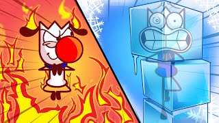 HOT vs COLD Challenge! FIRE Puppy VS ICY Max  Funny Situations