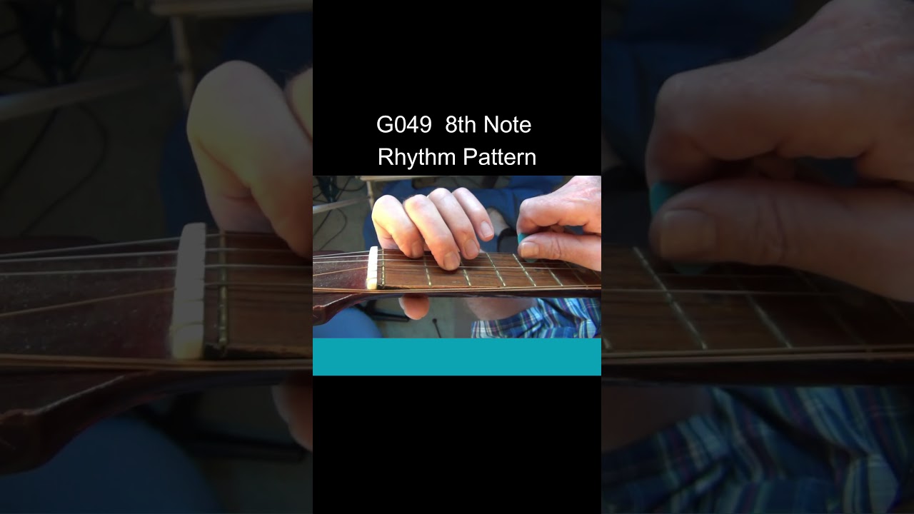 G049 8TH Note Pattern for Beginner guitar or baritone ukulele players #beginnerguitarlessons