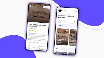 Hotel Booking App Design In Adobe XD | Mobile App Design | UI UX Design
