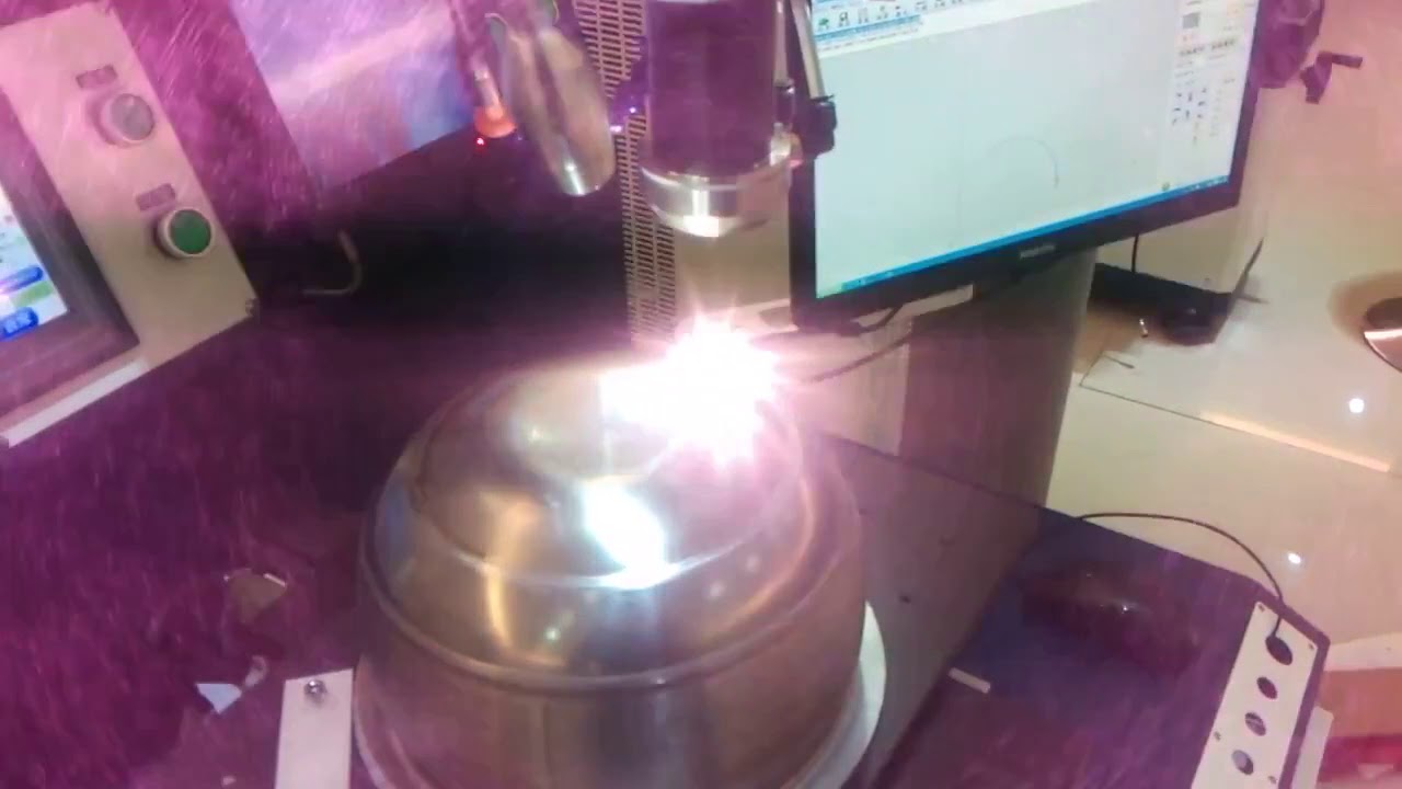 400W YAG Automatic laser welding machine cookware welding video 1 - YouTube