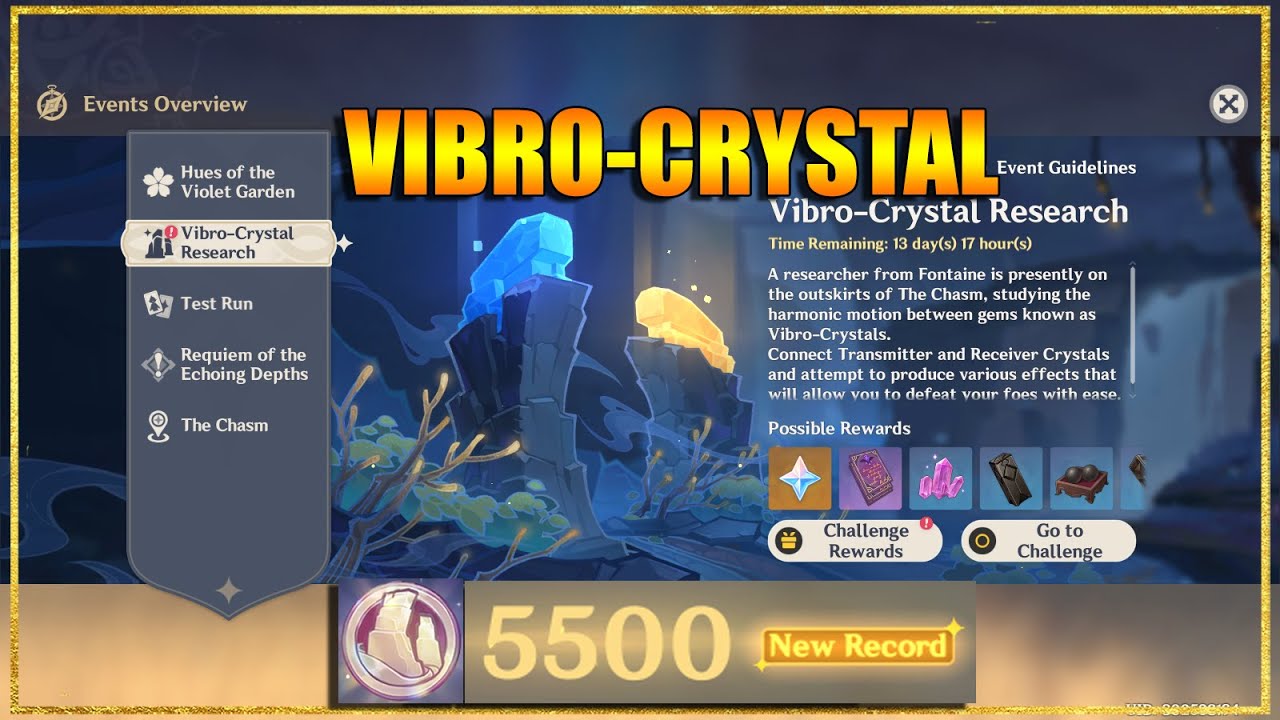 Vibro Crystal Research Event | Genshin Impact