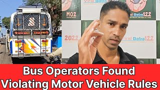 RTO Issued Challan to Bus Operator GA03V9907  #viralbaba122 #RTOgoa #goa CMOGoa