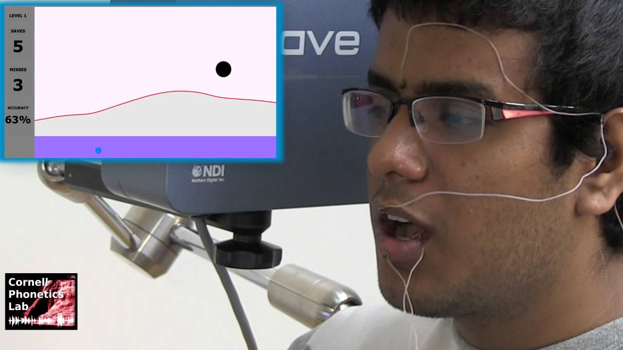 Real-time EMA biofeedback games - YouTube