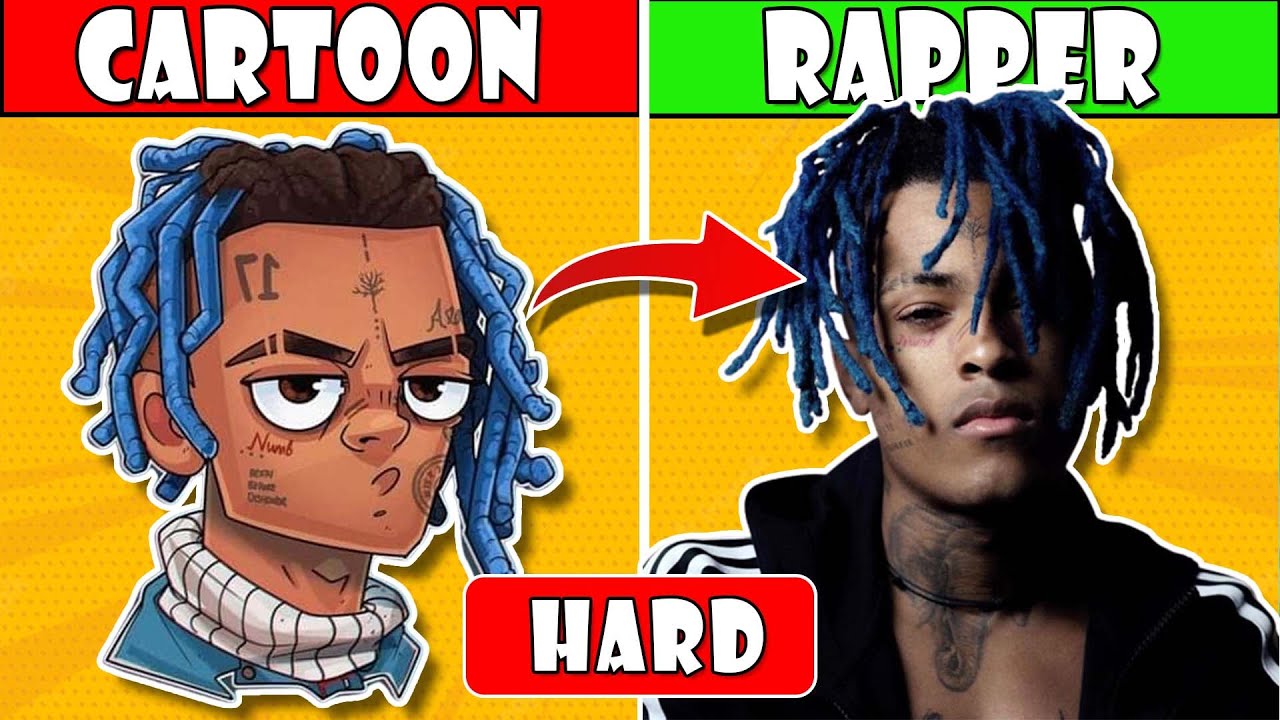 Guess The Rapper By Their Cartoon face🎵✅😀 | 99.9% Fail | FUN 2 QUIZ | Rap Quiz 2025