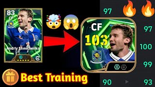 Free Epic Andriy shevchenko 103 Rated best Training guide - How to train Shevchenko in efootball 26