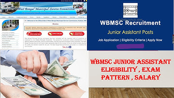 WBMSC Junior Assistant Salary / Eligibility /Exam Pattern All details
