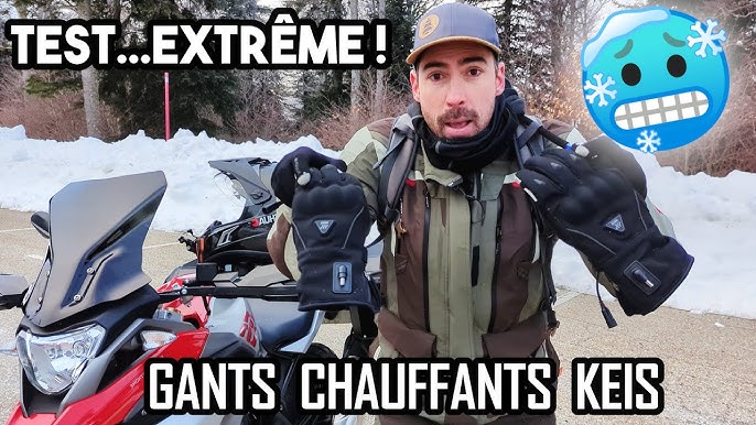 Gants vélo hiver chauffants Racer E-Glove 4 - Températures extrêmes