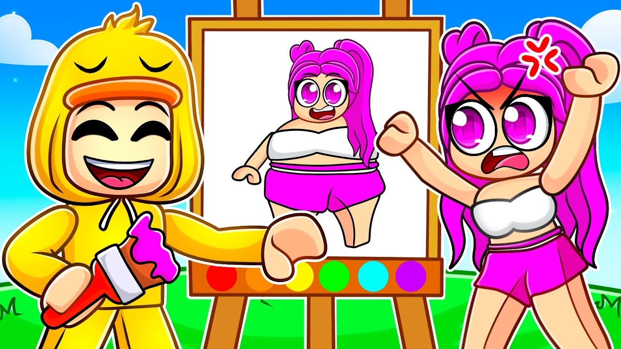 Dennus vs Zoey TEKENWEDSTRIJD! (Roblox)