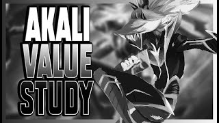 Value Study - Empyrean Akali Timelapse