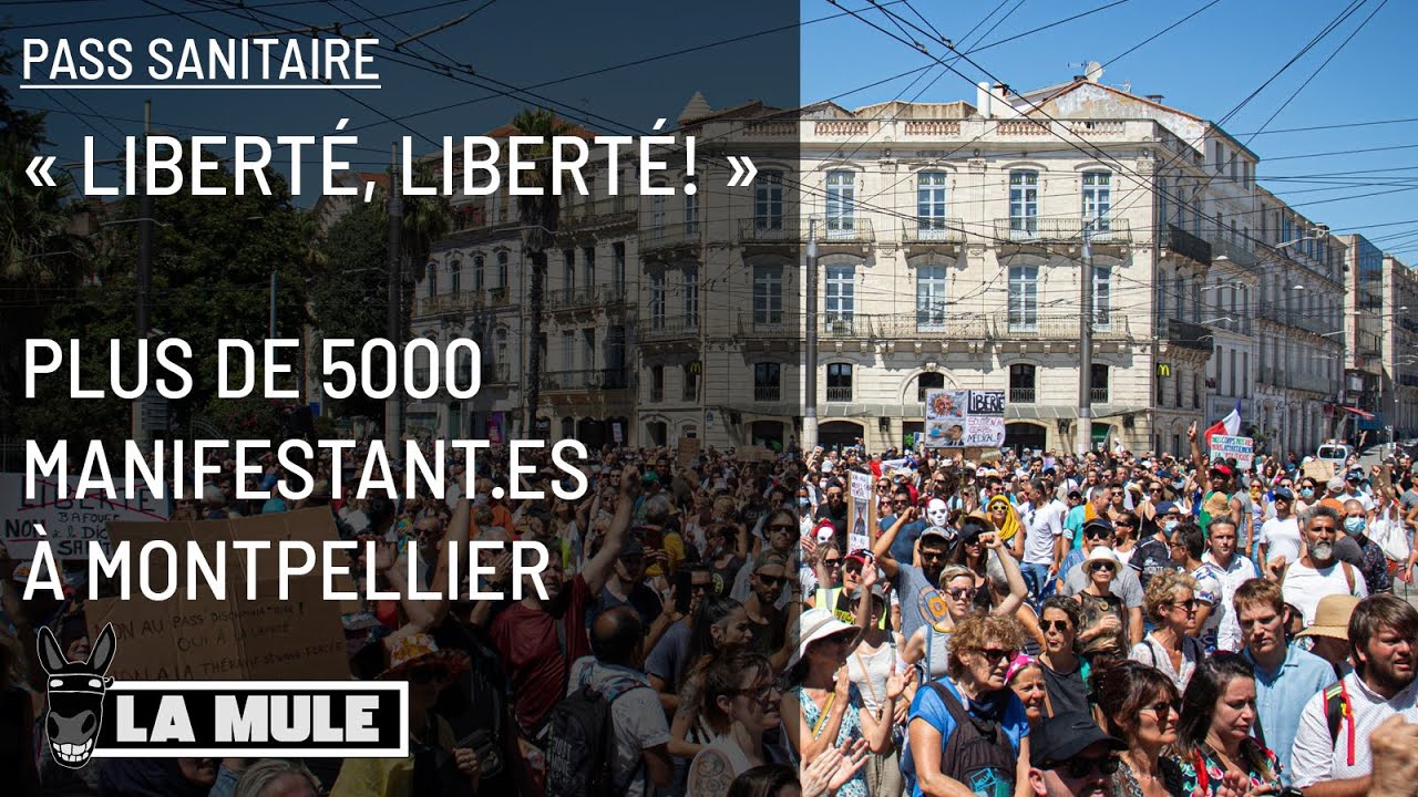 #PassSanitaire "Liberté, Liberté!" - Plus de 5000 manifestant·es à Montpellier