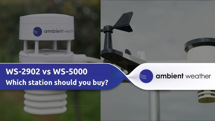 Ambient Weather WS-5000 Ultrasonic Professional Smart Weather Station &  Thermo Hygrometer