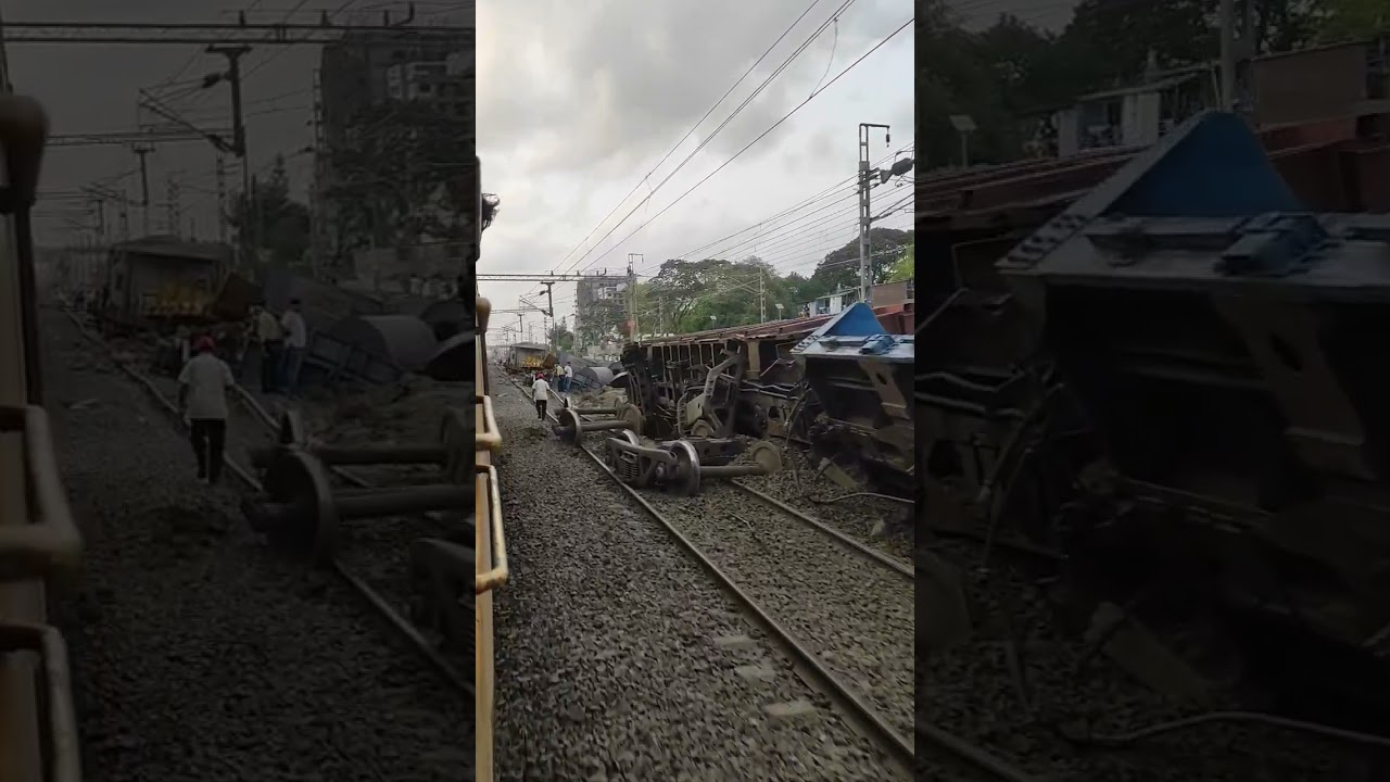 Palghar train accident video 