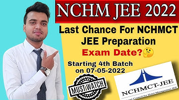 How to prepare for NCHMCT JEE 2022 Exam / Best strategy to crack Nchm jee 2022 examination / IHM