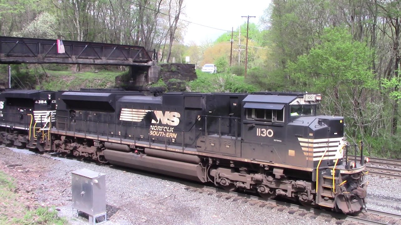 5/4/21 Cassandra, PA; NS 1130 leads an oil train uphill