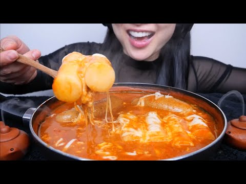CHEESY GIANT RICE CAKE (ASMR SOFT RELAXING EATING SOUNDS) NO TALKING | SAS-ASMR