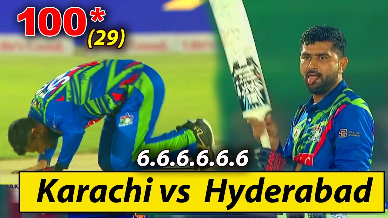 Usama Ali Hundred in Just 29 Balls  || Hyderabad Hunters vs Karachi Kids || PTLP 1st Semi Final 2026