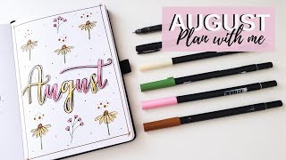 Plan With Me | August 2020 Bullet Journal Setup