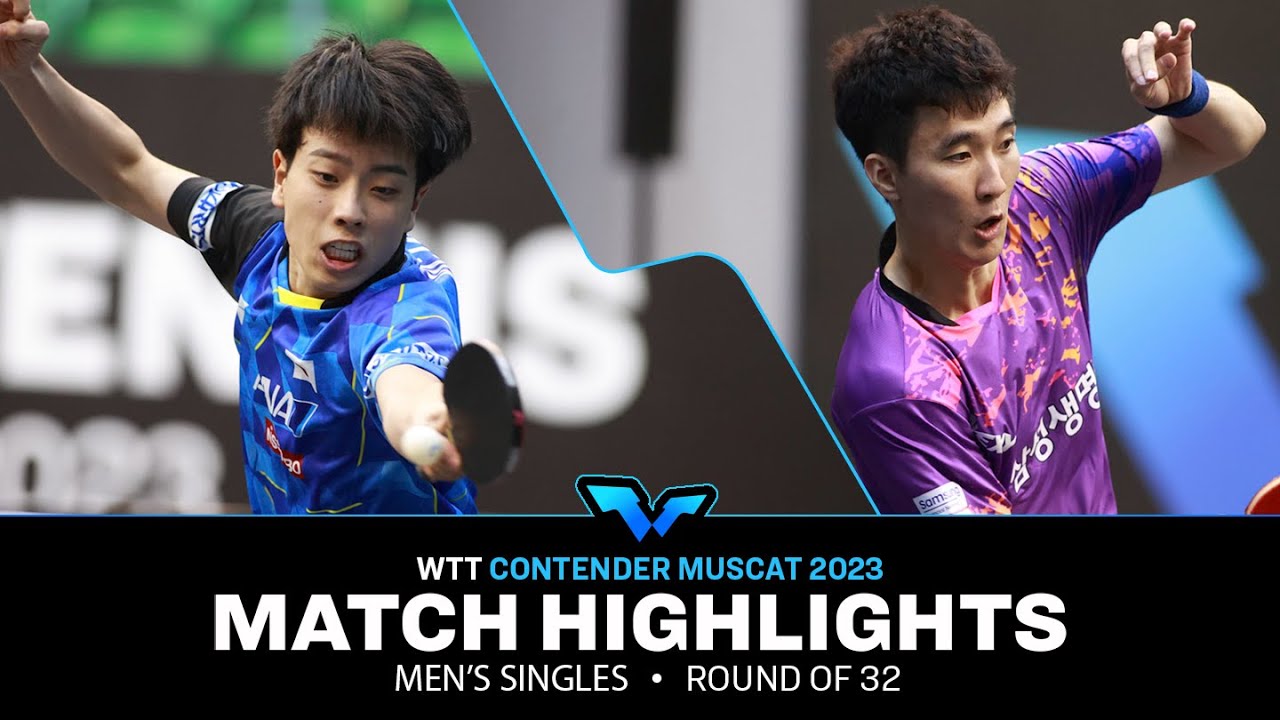 Lee sang Su vs Hiroto Shinozuka | MS R32 | WTT Contender Muscat