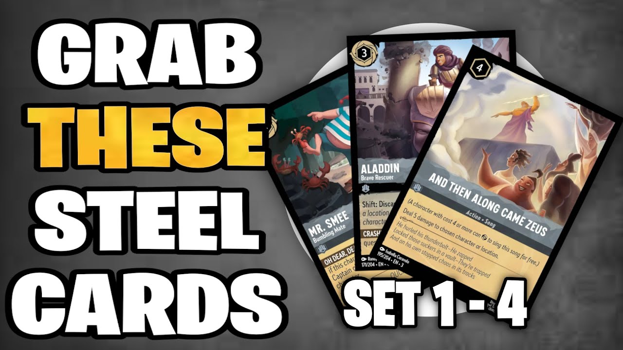 best steel lorcana cards 