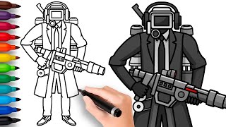 HOW TO DRAW ARMED CAMERAMAN | Skibidi Toilet - Easy Step by Step Drawing