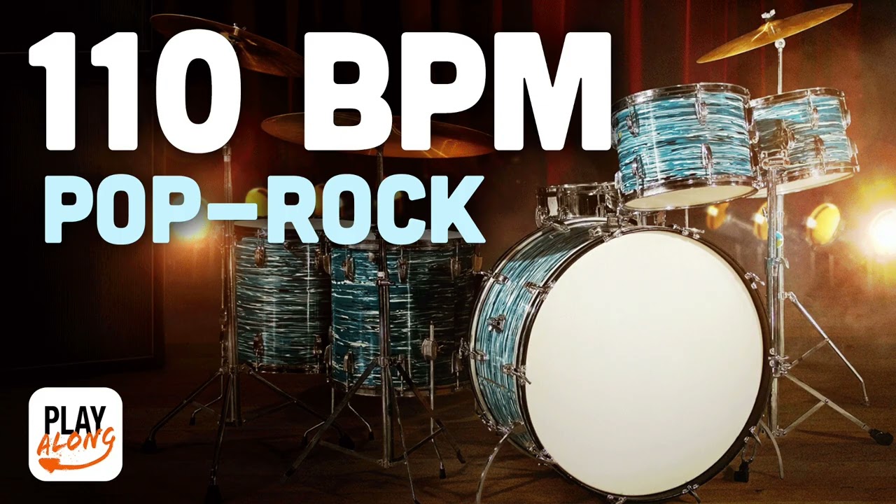 [110BPM] Pop-Rock Drum Backing Track #3