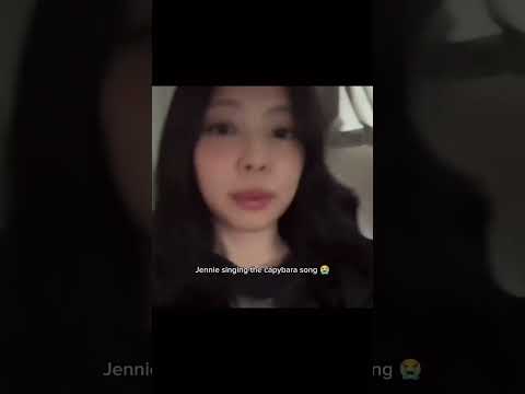 Jennie singing capybara song! #shorts #jennie #fypシ #trending #viral #blackpink