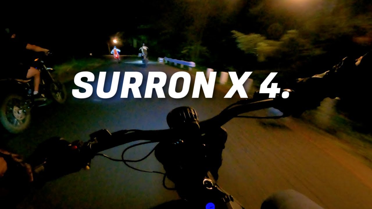 Ночная групповая поездка в Портленде! | POV RAW без монтажа | Surron Ultra Bee + Light Bee X