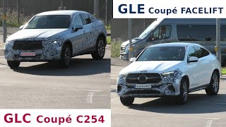 Mercedes Erlkönig Glc Coupé C254 & Gle Coupé C167 Facelift Prototypes 4K Spy Video