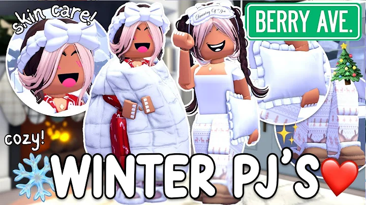 Winter Pajama GIRLS COZY HOLIDAY PJ SETS OUTFIT Tutorials For Berry Avenue!