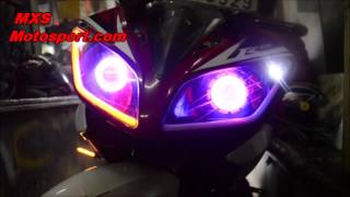 V931 Projector Headlight with Indicator Yamaha R15 by Mxsmotosport 931 New Projectors